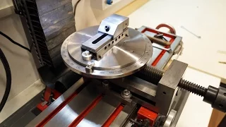 How i make  rotatable base [rotary table] for milling vice 360°