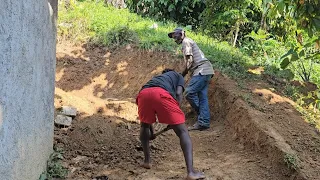 Getting the dirt remove so we can start install the step