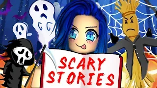 Reading scary stories on Roblox!