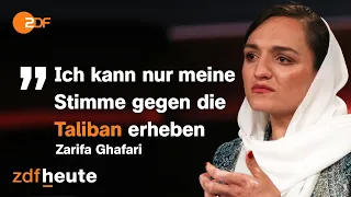 Zarifa Ghafari: Hoffnung einer ganzen afghanischen Generation | Markus Lanz vom 02. September 2021