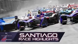 Formula E Santiago E-Prix Race Highlights! (DS Virgin Racing S4 R4)