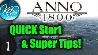 Anno 1800: QUICK Start Guide, Super Tips for Early Game! Make money!