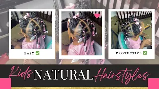 Babies & Toddlers Natural Hairstyles|Little black girls|Type 4 Hair{Quick & Easy!}