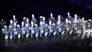 The Blue Devils and Top Secret at the Basel Tattoo (alternate view)