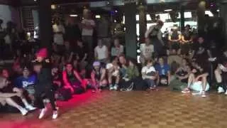 IBE Heart Breaker 2v2 Bgirl Battle semi finals. Bgirl Eddie & Bgirl Terra vs ?????