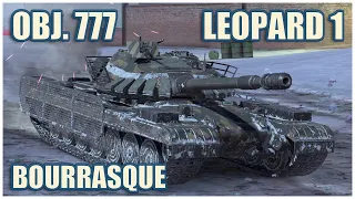 Object 777, Leopard 1 & Bourrasque • WoT Blitz Gameplay