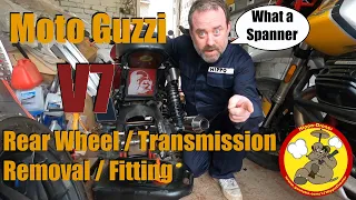 Moto Guzzi V7 | Removing the Bevel Box Assembly / Refitting Rear Wheel