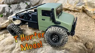 HobbyPlus T Hunter mods! Servo on axle,Aluminum Oil Shocks & more!