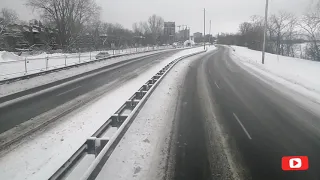 Ottawa OcTranspo Double decker bus 8102 route 75 Tunneys to Lincoln Field station winter ride along