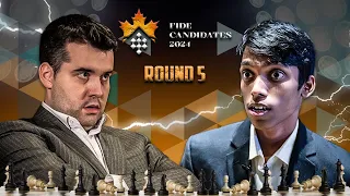 Ang TINDI naman ng pinakawalang tira ni Pragg! | Pragg vs Nepo FIDE Candidates 2024 Rd 5