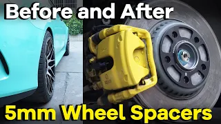 5mm Wheel Spacers Before and After | BONOSS Mercedes CLS Aftermarket Parts (formerly bloxsport)