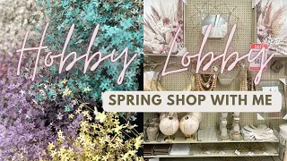 *NEW* 2023 HOBBY LOBBY SPRING SHOP WITH ME | Spring Home Decor Shopping