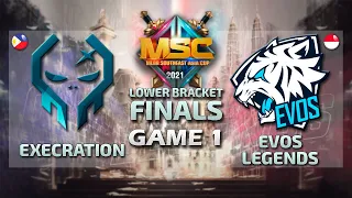 EXE vs EVOS [GAME 1] [English] MSC PLAYOFF DAY 3 | MLBB SOUTEAST ASIA CUP 2021