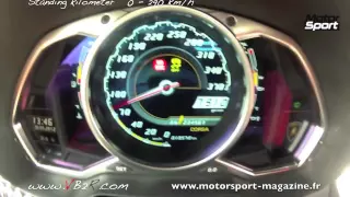 Acceleration Lamborghini Aventador  0-290 km h LP 700 top speed