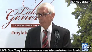 LIVE: Gov. Tony Evers is announcing new investments in Wisconsin's tourism, entertainment industry