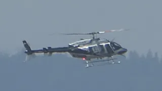 Bonneville Power Administration Bell 407 [N796BP] Landing at PDX