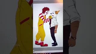 Ronald McDonald vs. Jack in the Box (Fan Art) 🍔🍟#mcdonalds #jackinthebox #ronaldmcdonald