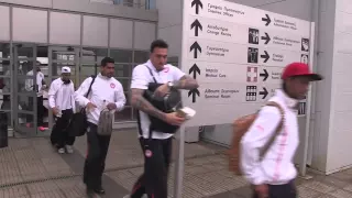 Η αναχώρηση για το ματς με τον Παναθηναϊκό / Departure to the stadium for the match vs Panathinaikos