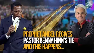 Prophet Angel Receives Pastor Benny Hinn's Tie And This Happens.. | Prophet Uebert Angel