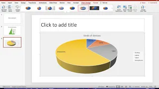 How to do charts and smart art for powerpoint final