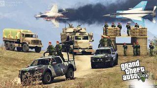 Russia vs Ukraine War | Russian Military Convoy Destroyed by Ukraine - GTA 5