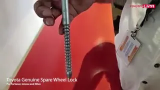 How to Install a TOYOTA Spare Wheel Lock