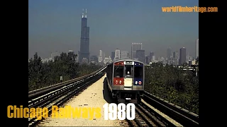 1980: Riding the Chicago L Train - Downtown Loop & more, excellent private footage