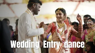Rakshitha+Vinay|Telugu Marriage Bridal Entry |Bridal Entrance| Couple Dance| Bride Groom performanc