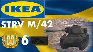 IKEA Tank - Strv M/42 Ace Tanker + 6 kills | WoT Blitz