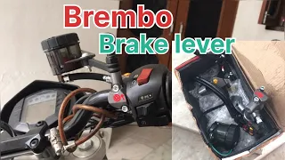 Brembo brake lever on ktm duke 390 @jham