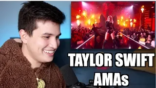 Vocal Coach Reaction to Taylor Swift's AMAs "I Did Something Bad" Performance