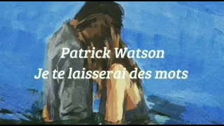 Patrick Watson - Je te laisserai des mots (lyrics & eng. translation)