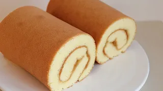 How to make a fluffy and delicious swiss roll cake💕