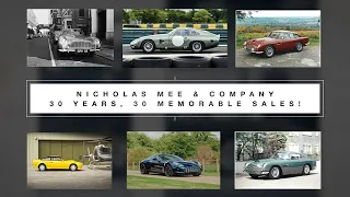 Nicholas Mee & Company - 30 years, 30 memorable car sales!