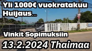 Yli 1000€ Vuokratakuut Yritetään Huijata Thaimaassa 13.2.2024 Thaimaa