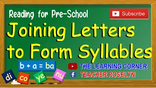 Joining Letters to Form Syllables