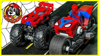 CALEB & ISABEL'S ULTIMATE SPIDER-MAN TOY COLLECTION 🕷 Monster Trucks, Goo Jit Zu, & LEGO Compilation