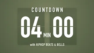 4 Minutes Countdown Timer Flip clock 🎵 / +HIP HOP BEATS