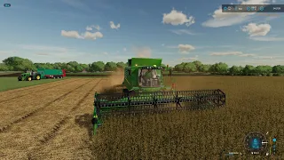 FS 22 Elmcreek 34 * Soybean Harvest, AI Worker Selling Grain