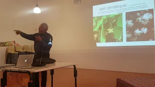 Conférence d'Yves Darricau sur L'Apiforesterie (api-foresterie) à Labastide-Cézéracq le 08/10/2021.