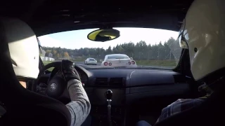 BMW E46 M3 vs Nissan GTR Nurburgring Nordschleife