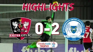 Exeter City 0 Peterborough United 2 (4/12/18) Checkatrade Trophy second round