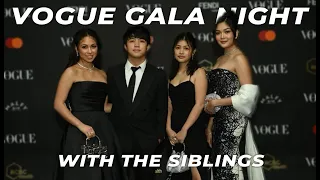 Vogue Gala Night with siblings  | Nina Stephanie