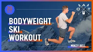 20-Minute Bodyweight Ski Workout: Leg Strength & Cardio Endurance