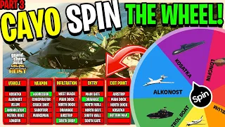 CAYO PERICO HEIST BUT THE WHEEL DECIDES HOW WE DO IT (GTA 5 ONLINE)