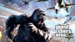 KING KONG JUST ATTACKED US!!! GTA 5 Mod Survival Gameplay