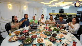Ăn Nồi lẩu Đặc biệt tại phòng ăn Giát Vàng Nhà A Hải Sapa TV Phạm Dũng tạm biệt Tây Bắc về Sài Gòn