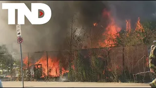 Seattle residents fed up after homeless encampment fire threatens neighborhood