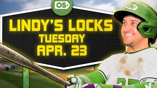 MLB Picks for EVERY Game Tuesday 4/23 | Best MLB Bets & Predictions | Lindy's Locks