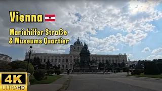 Vienna, Austria 🇦🇹 _ Mariahilfer Straße & Museums Quartier - [4K] HDR Walk